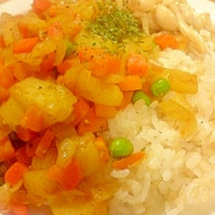 植物性素材だけで作った優しい味のドライカレー